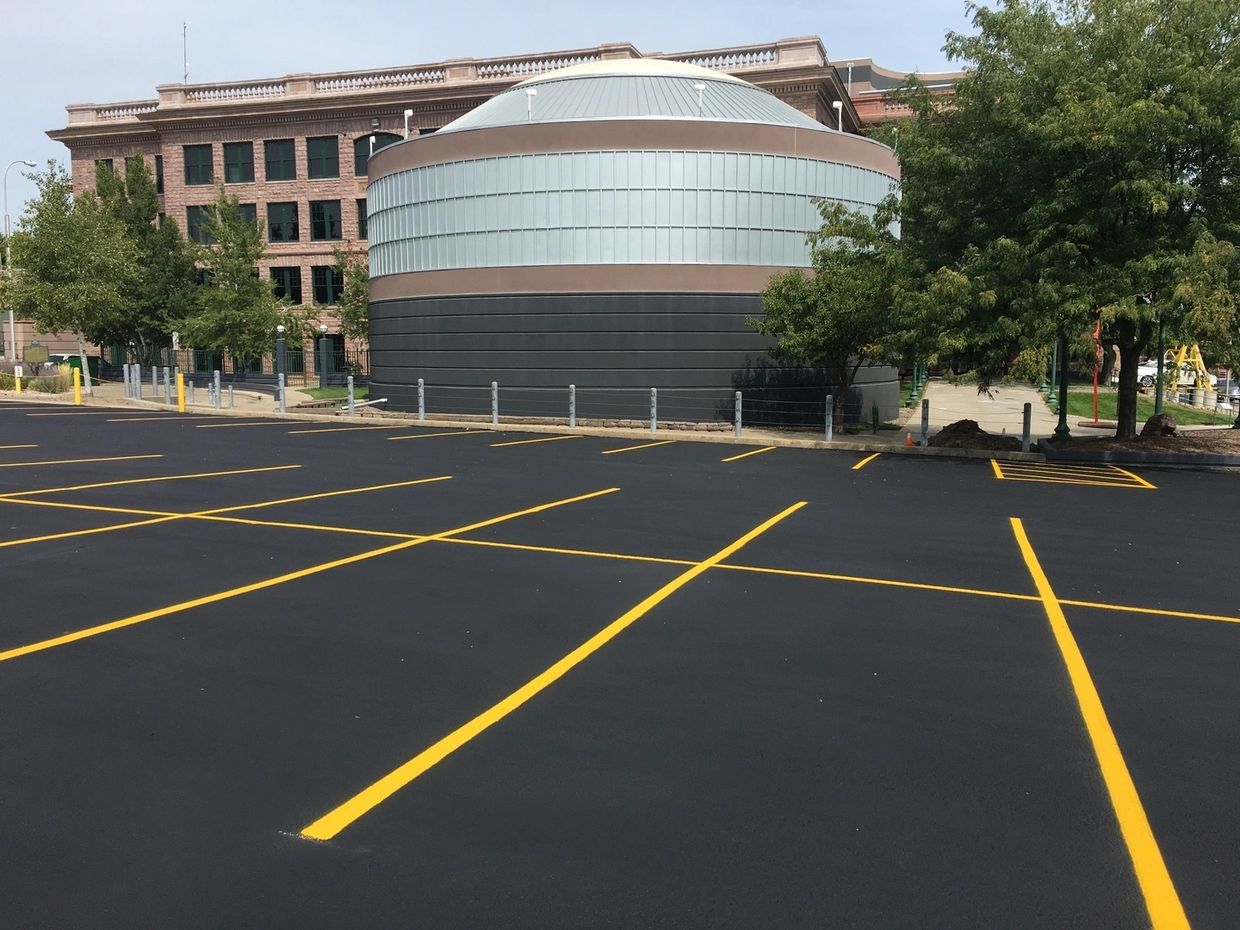 Line Striping — Sioux Falls asphalt and concrete maintenance by Dakota Seal